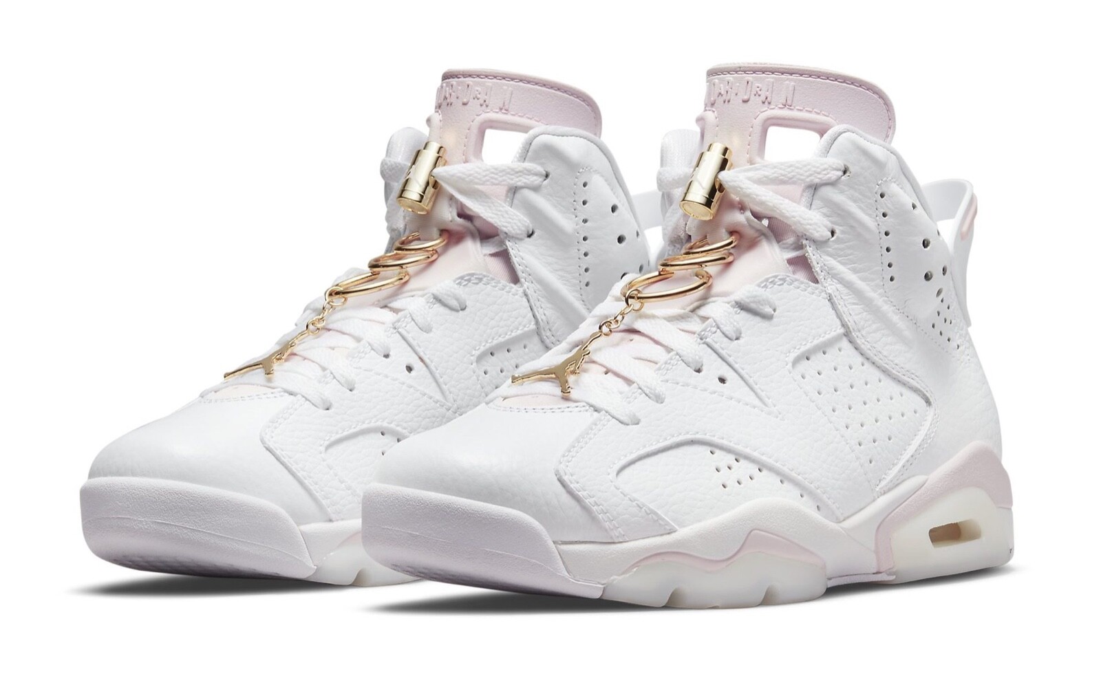 gold white jordan 6